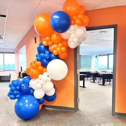 Blue and Orange Balloon Arch Garland Kit - Image 8