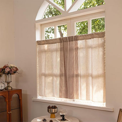 Sutuo Home Boho Curtains Valance Tier 36 inch - Image 3