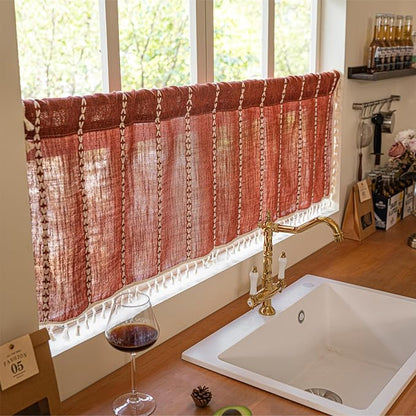 Sutuo Home Boho Valance Short Curtains - Image 2