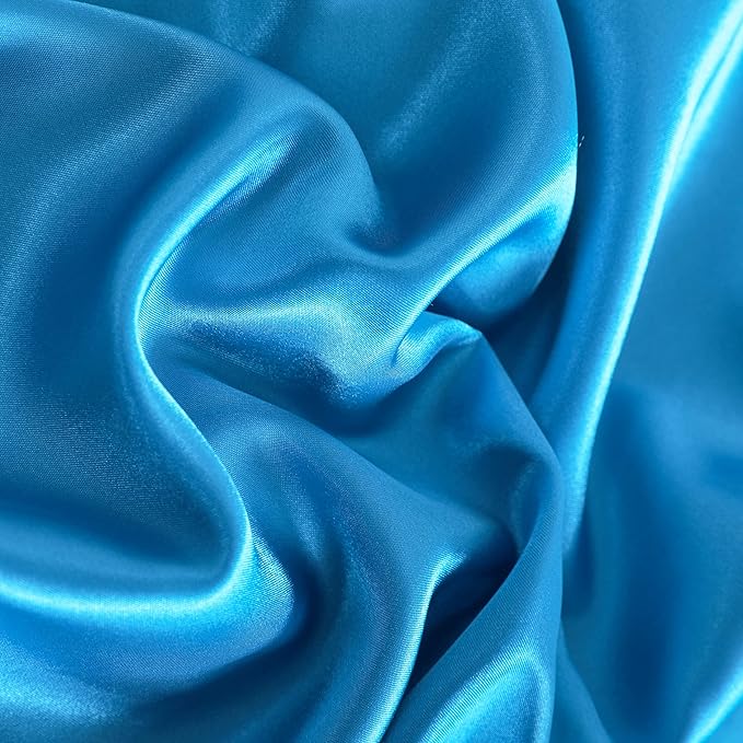 NTBAY 12 Pack Satin Queen Pillowcases for Hair and Skin, Luxurious and Silky Pillow Cases with Envelope Closure, 20 x 30 Inches, Royal Blue