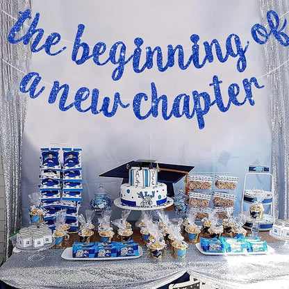 BEISHIDA Blue Pre-Strung Glitter The Beginning of A New Chapter Banner | - Image 5