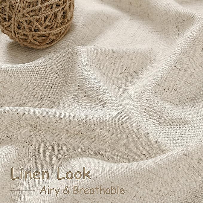 Boho Linen Curtains 84 Inches Long - Image 4