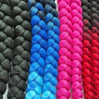 Braids Pigtails with Suction Cup for Motorcycle, Ski, Bicycle Helmet Decoration 2 Pieces