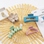 8PCS Hair Clips for Women, Flower Claw Clips for Thick Hair, Non-Slip Hair Accessories with Multi-Styles, Colorful Hair Claw Clips and Variety Pack, Ideal for Girls