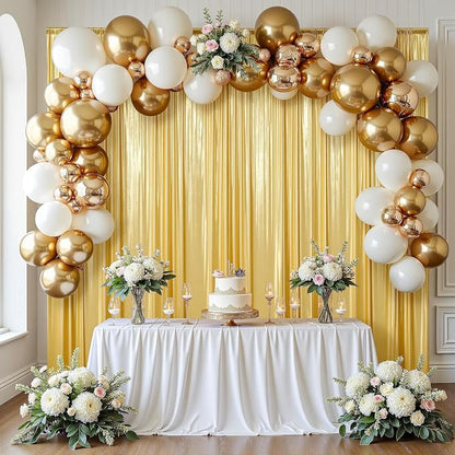 gogoparti 30x14FT Gold Sequin Backdrop Curtain - Image 3