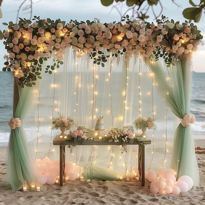 Fomcet Tulle Backdrop Curtains - Image 6