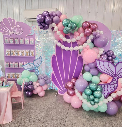 Pearl White Linking Balloons, Tails Balloon - Image 8