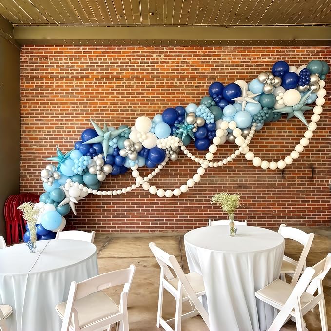 Pearl White Linking Balloons, Tails Balloon - Image 9