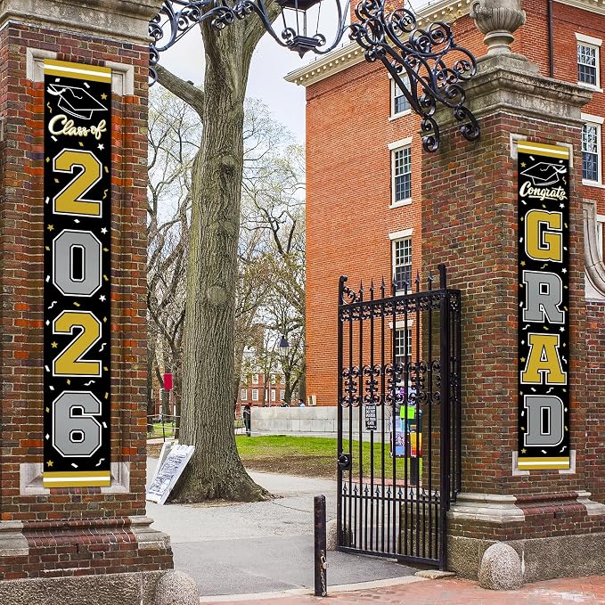 2026 Graduation Decorations, Congrats Grad Banner Backdrop - Image 6