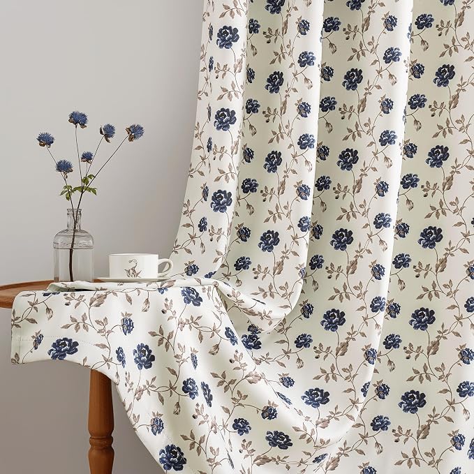 Beauoop Floral 100% Blackout Curtains - Image 5