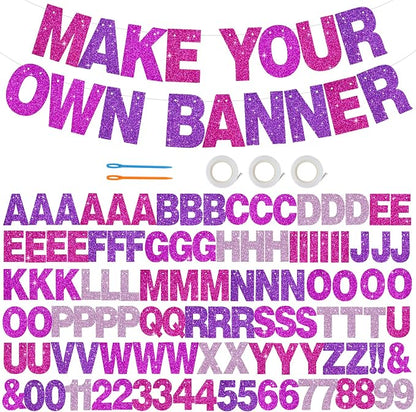 BEISHIDA 116 PCS A-Z DIY Letter Banner Kit Make Your Own Banner Including 111 by Beishida