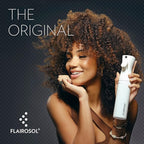 FLAIROSOL - The Original, Spray Bottle for Hair, Continuous Ultra Fine Water Mist Sprayer for Hairstyling, Barbers, Salons, Cleaning, Plants, 10.1oz/300ml (White Bottle-Coral Print)