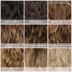 Clip in Hair Extensions for Women, 8PCS 20 Inch Wavy Ash Blonde Mixed Light Blonde Hair Extensions Clip Ins Mix Blonde, Synthetic Long Hairpieces for Women