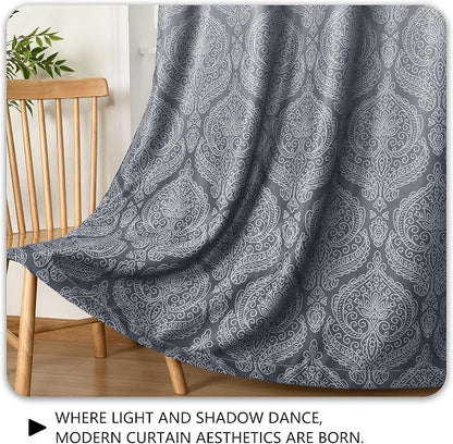 DWCN 100% Blackout Curtains for Bedroom 96 Inch Long - Image 8