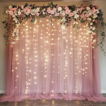 Fomcet Tulle Backdrop Curtains by Fomcet