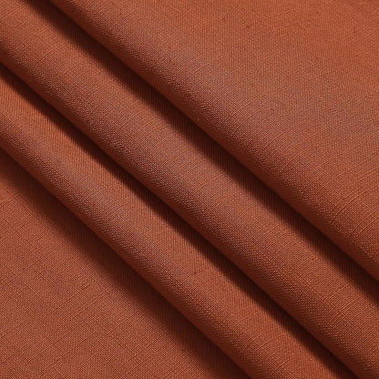 Linen Blend Terracotta Curtains 96 inches Long 2 Panel Back Tab Rod Pocket - Image 5