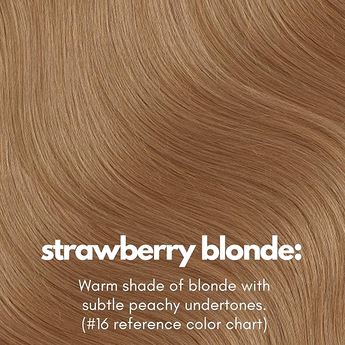 Irresistible Me Real Human Hair Extensions Clip Ins – 100% Human Hair Clip In Extensions for Length & Volume – Invisible Extension – Heat Resistant & Dyeable – Strawberry Blonde, 24 Inches