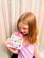 LUV HER Licensed Hair Accessories For Girls, 6pc Cute Hair Clips with Favorite Disney Princess Character Charms, Magical Confetti Hair Clips, Ages 3+