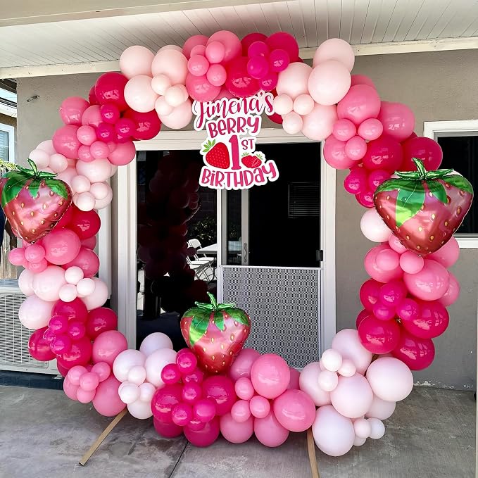 Strawberry Balloon Garland Arch Kit - Image 5