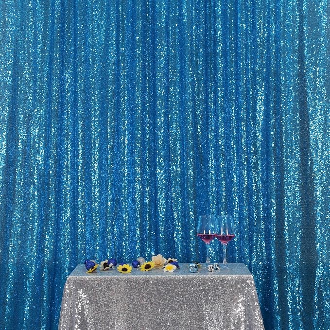 Poise3EHome 8FT x 10FT Sequin Photography Backdrop Curtain - Image 7