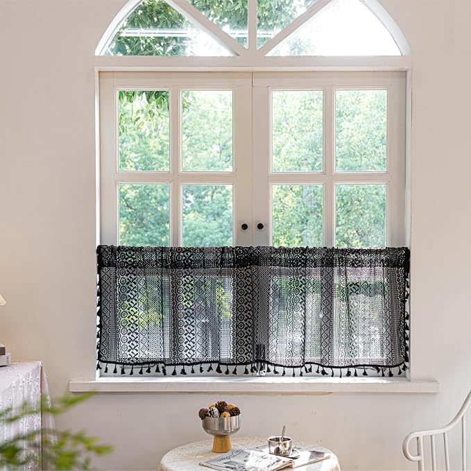 Sutuo Home Boho Valance Curtains - Image 5