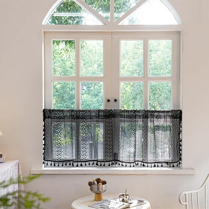 Sutuo Home Boho Valance Curtains - Image 5