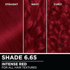 Garnier Olia Hair Color, Oil Powered Ammonia Free Permanent Hair Dye for Long-Lasting Color, 6.65 Intense Red, 2 Dye Kits