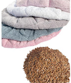 AKISS Flaxseed Deep Conditioning Heat Cap Portable Microwave Hot Bonnet Therapy Hair care Cap For Women (Grey/Dot, Large)