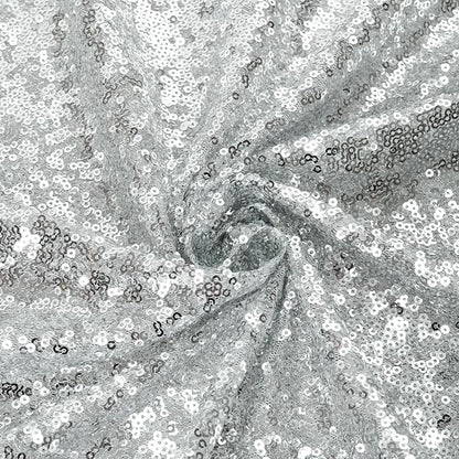 Eternal Beauty Silver 3mm Sequin Backdrop 2x8 Ft 2 Pack Wedding | Dense Sparkle - Image 9