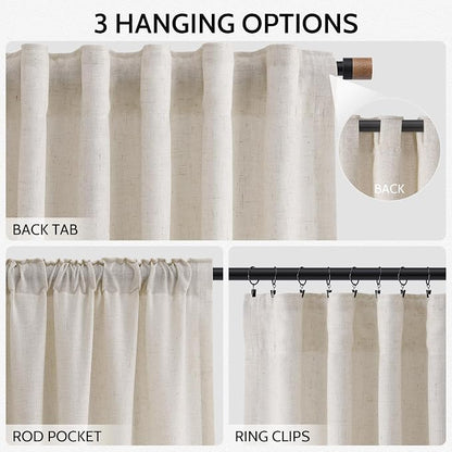 Pearl White Curtains 90 Inches Long - Image 2