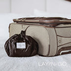 Lay-n-Go Cosmo Layflat Drawstring Cosmetic & Makeup Bag Organizer w/Zipper Pocket, Brush Loops & More, Cinch to Close, Lay Flat to Use, Durable, Machine Wash, Travel Toiletry Bag (20", Lips/Black)