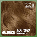 Clairol Natural Instincts Demi-Permanent Hair Dye, 6.5G Lightest Golden Brown Hair Color, Pack of 3