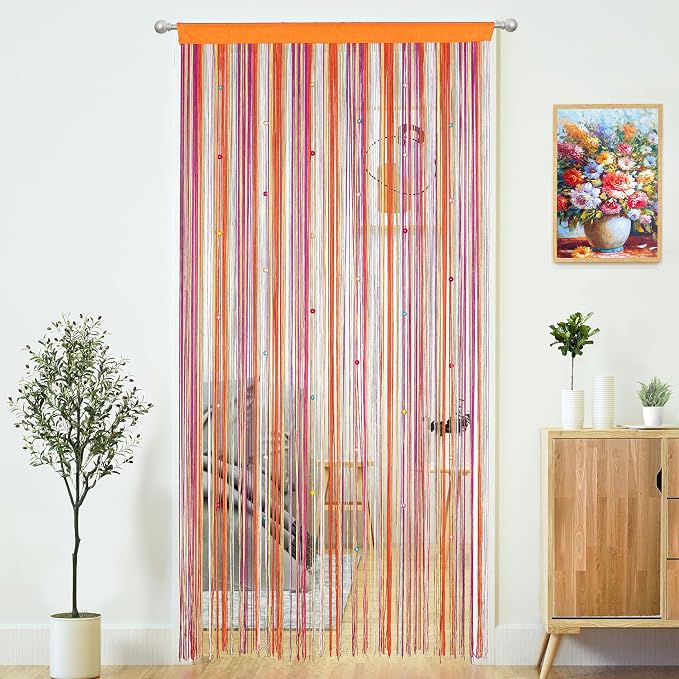 Beaded Curtain Door String Curtains by MakeLifeColorfulandSimple