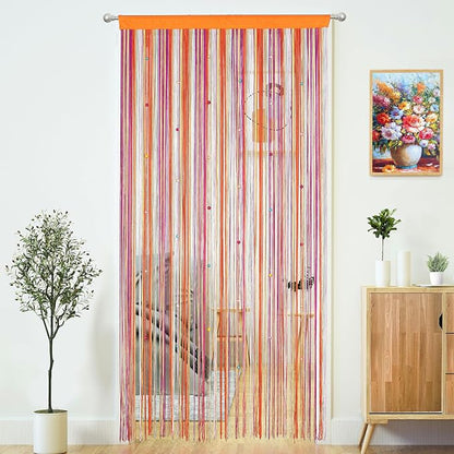 Beaded Curtain Door String Curtains by MakeLifeColorfulandSimple