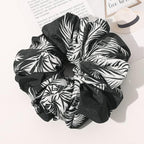 Scrunchies Hair Ties for Women - Big Silk Satin Scrunchie Exra Large Jumbo Gaint Oversized Pact of 4 Scrunchy for Curl Thick Hair Ligas Para el Cabello De Mujer Decoration Hair Accessories Gift