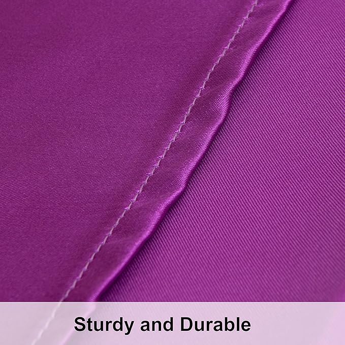 NTBAY Satin Body Pillowcase for Hair and Skin, Luxurious and Silky Pillow case with Envelope Closure, 20x54 Inches, Purple