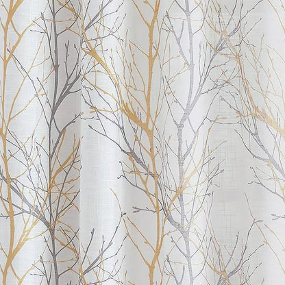 FMFUNCTEX Linen Semi Sheer Curtains - Image 8