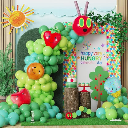 Hungry One Caterpillar Balloon Garland Kit by Enanal