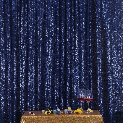 Poise3EHome Blue Sequin Backdrop, 10FT x 10FT Sequin Photography Backdrop - Image 3