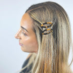 Camila Paris CP1993/2 French Hair Barrette Clip for Women, Handmade, Side Slide-in Metal-Free Closure Strong Hold Grip Hair Clips for Girls, No Slip Durable Styling Hair Accessories, Made in France