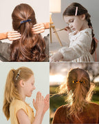 Hair Barrettes for Women, 8 Pcs Barrettes for Fine Thin Thick Hair, 3 Inch Acetate Small Clips Barrette No Slip, French Tortoise Shell Womens Girls Accessories