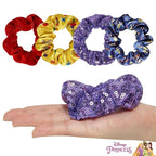 LUV HER Disney Princess Snow White Hair Accessory Set – 5 Pieces: 1 Detangling 9-inch Hairbrush & 4 Scrunchies, Elastic Hair Ties, Ages 3+