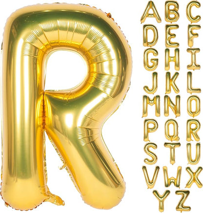 Letter Balloons 40 Inch Giant Jumbo Helium Foil Mylar Gold R | by Exquisitehighqualitypartydecorationstomeetyoureveryneed%EF%BC%81