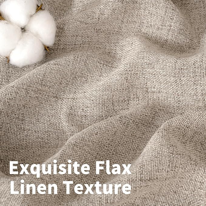YoungsTex Oatmeal Linen Curtains - Image 5