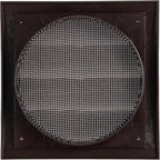 Repa Market 6 Inch Brown Dryer Vent Hood/Duct Cover for Walls or Ducting/ABS Plastic Grille with Flaps & Insect Screen/Exhaust and Dryer Vent Covers for Indoor & Outdoor Use