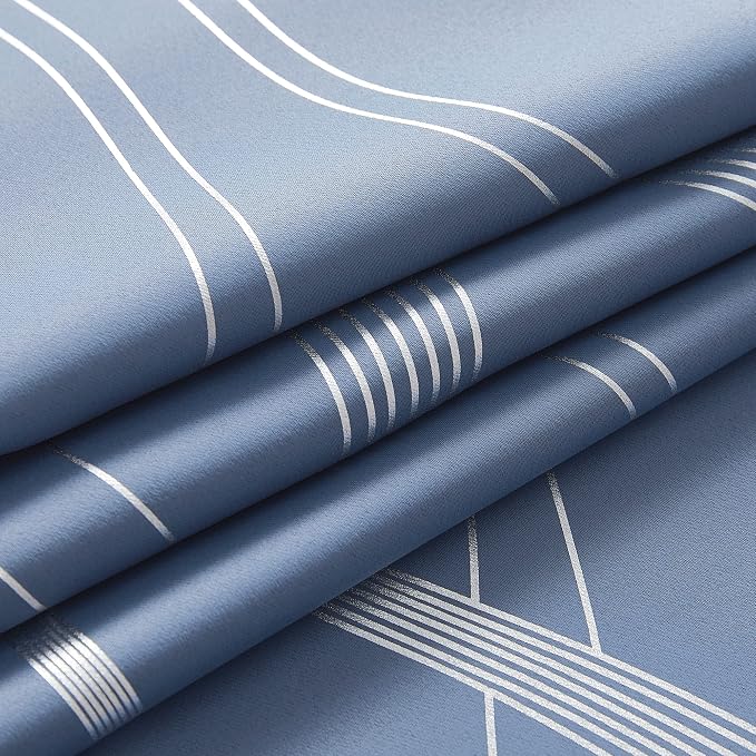 NICETOWN Living Room Curtains 102" Length 2 Panels Burg, Stone Blue, Extra Long - Image 8