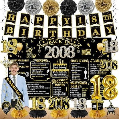 Zirtorei 18th Birthday Decorations by Zirtorei