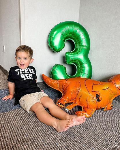 Green Number 3 Balloon 40 Inch, 3rd Birthday Party Decorations Men Women | Foil - Image 7