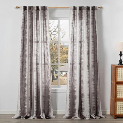 MYSKY HOME 95 Inch Curtains Light Filtering Privacy Curtains & Drapes - Image 2