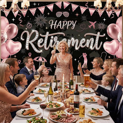 Happy Retirement Backdrop for Women - Image 5